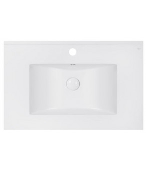Комплект Qtap тумба напольная Scorpio 800х825х460 мм White + раковина врезная Albatross E QT71SC43962