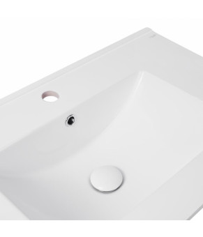 Комплект Qtap тумба напольная Scorpio 800х825х460 мм White + раковина врезная Albatross E QT71SC43962