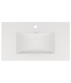 Комплект Qtap тумба для підлоги Scorpio 800х825х460 мм White + раковина врізна Albatross New QT71SC43963