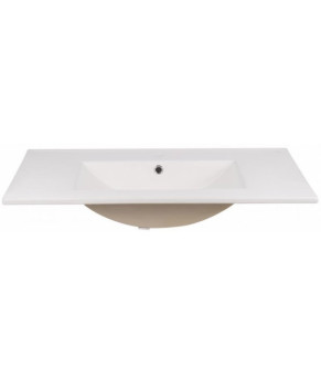 Комплект Qtap тумба для підлоги Scorpio 800х825х460 мм White + раковина врізна Albatross New QT71SC43963