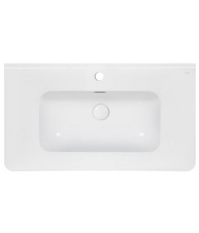 Комплект Qtap тумба напольная Scorpio 800х825х460 мм Graphite + раковина врезная Albatross 9H QT71SC44000