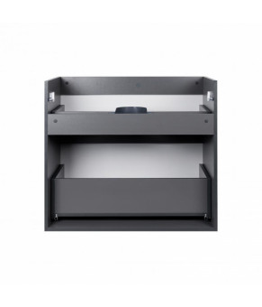 Комплект Qtap тумба для підлоги Scorpio 800х825х460 мм Graphite + раковина врізна Albatross New QT71SC44002