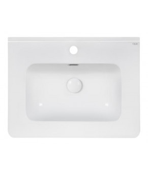 Комплект Qtap тумба напольная Scorpio 600х825х460 мм Graphite + раковина врезная Albatross 9H QT71SC44010