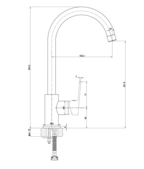 Смеситель Imprese Laska 55040W