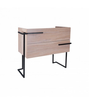 Комплект Qtap тумба напольная Taurus 800х800х437 мм Whitish oak + раковина врезная Albatross QT71TA44013
