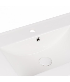 Комплект Qtap тумба напольная Taurus 800х800х437 мм Whitish oak + раковина врезная Albatross New QT71TA44017