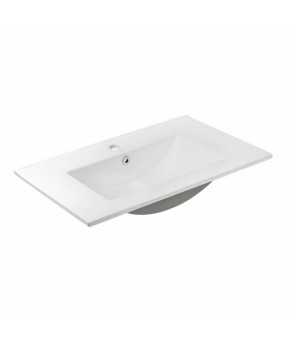 Комплект Qtap тумба напольная Taurus 700х800х437 мм Whitish oak + раковина врезная Albatross QT71TA44018