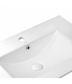 Комплект Qtap тумба напольная Taurus 700х800х437 мм Whitish oak + раковина врезная Albatross QT71TA44018