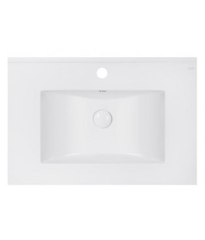 Комплект Qtap тумба напольная Taurus 700х800х437 мм Whitish oak + раковина врезная Albatross E QT71TA44019