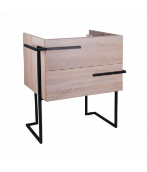 Комплект Qtap тумба напольная Taurus 700х800х437 мм Whitish oak + раковина врезная Albatross New QT71TA44020