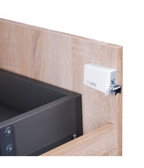 Комплект Qtap тумба напольная Taurus 600х800х437 мм Whitish oak + раковина врезная Albatross New QT71TA44025