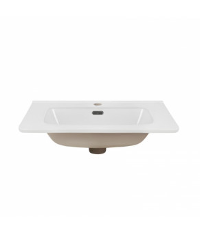 Комплект Qtap тумба напольная Taurus 600х800х437 мм Whitish oak + раковина врезная Albatross 9H QT71TA44023