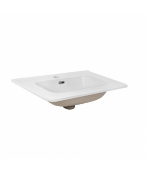 Комплект Qtap тумба напольная Taurus 600х800х437 мм Whitish oak + раковина врезная Albatross 9H QT71TA44023