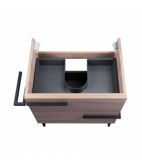 Комплект Qtap тумба напольная Taurus 600х800х437 мм Whitish oak + раковина врезная Albatross 9H QT71TA44023