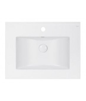 Комплект Qtap тумба для підлоги Taurus 600х800х437 мм Whitish oak + раковина врізна Albatross E QT71TA44024