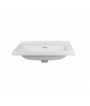 Комплект Qtap тумба для підлоги Tern 600х725х437 мм White + раковина врізна Albatross 01 QT71TE44085