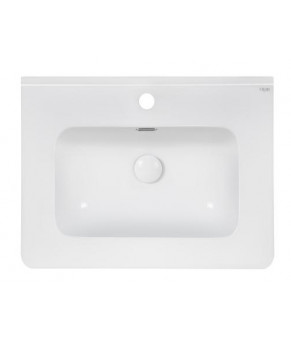 Комплект Qtap тумба напольная Tern 600х725х437 мм White + раковина врезная Albatross 9H QT71TE44086