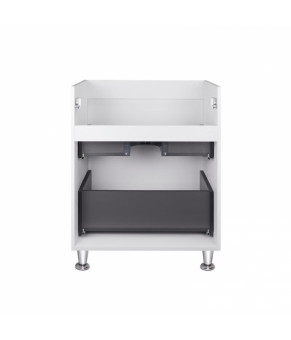 Комплект Qtap тумба напольная Tern 600х725х437 мм White + раковина врезная Albatross 9H QT71TE44086