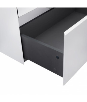 Комплект Qtap тумба для підлоги Tern 600х725х437 мм White + раковина врізна Albatross E QT71TE44087