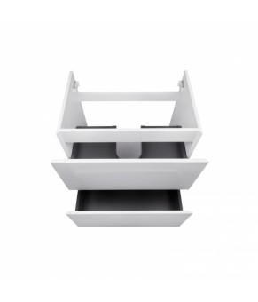 Комплект Qtap тумба напольная Tern 600х725х437 мм White + раковина врезная Albatross New QT71TE44088