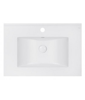 Комплект Qtap тумба напольная Tern 700х725х437 мм White + раковина врезная Albatross E QT71TE44090
