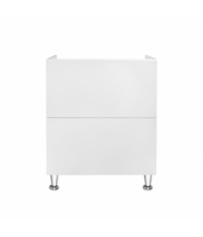 Комплект Qtap тумба напольная Tern 700х725х437 мм White + раковина врезная Albatross E QT71TE44090