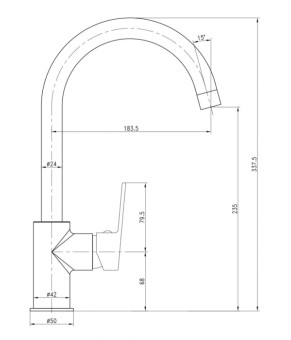 Смеситель Imprese Lesna 55070