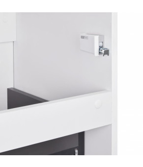 Комплект Qtap тумба напольная Tern 700х725х437 мм White + раковина врезная Albatross New QT71TE44091