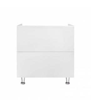 Комплект Qtap тумба напольная Tern 800х725х437 мм White + раковина врезная Albatross QT71TE44092