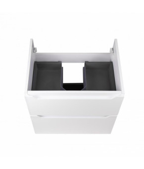 Комплект Qtap тумба подвесная Scorpio 600х585х460 мм White + раковина врезная Albatross QT71SC43964