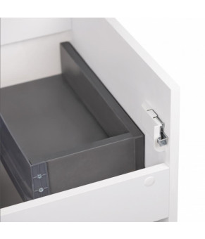 Комплект Qtap тумба подвесная Scorpio 700х585х460 мм White + раковина врезная Albatross E QT71SC43970