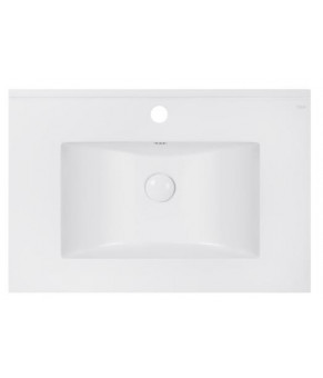 Комплект Qtap тумба подвесная Scorpio 700х585х460 мм White + раковина врезная Albatross E QT71SC43970