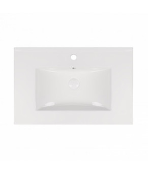 Комплект Qtap тумба подвесная Scorpio 700х585х460 мм White + раковина врезная Albatross New QT71SC43971