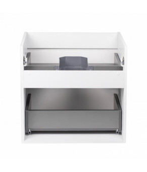 Комплект Qtap тумба подвесная Scorpio 700х585х460 мм White + раковина врезная Albatross New QT71SC43971
