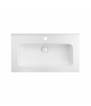 Комплект Qtap тумба подвесная Scorpio 800х585х460 мм White + раковина врезная Albatross 01 QT71SC43973