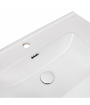Комплект Qtap тумба подвесная Scorpio 800х585х460 мм White + раковина врезная Albatross 9H QT71SC43974