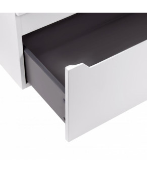 Комплект Qtap тумба подвесная Scorpio 800х585х460 мм White + раковина врезная Albatross E QT71SC43975