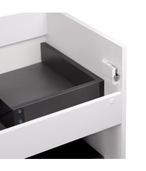 Комплект Qtap тумба подвесная Scorpio 800х585х460 мм White + раковина врезная Albatross New QT71SC43976