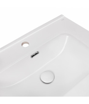 Комплект Qtap тумба подвесная Scorpio 600х585х460 мм Graphite + раковина врезная Albatross 9H QT71SC43979