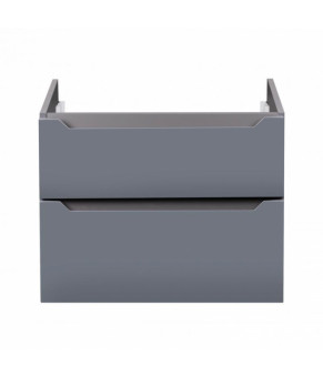 Комплект Qtap тумба подвесная Scorpio 800х585х460 мм Graphite + раковина врезная Albatross New QT71SC43990