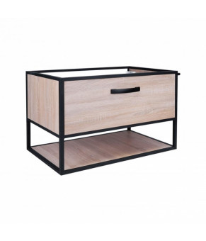 Комплект Qtap тумба подвесная Taurus 800х580х437 мм Whitish oak + раковина врезная Albatross 9H QT71TA44028