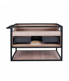 Комплект Qtap тумба подвесная Taurus 800х580х437 мм Whitish oak + раковина врезная Albatross E QT71TA44029