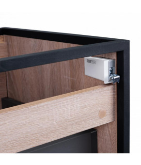 Комплект Qtap тумба подвесная Taurus 800х580х437 мм Whitish oak + раковина врезная Albatross E QT71TA44029