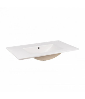 Комплект Qtap тумба подвесная Taurus 800х580х437 мм Whitish oak + раковина врезная Albatross New QT71TA44030