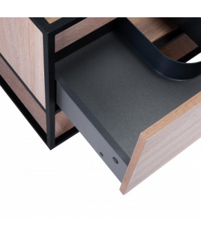Комплект Qtap тумба подвесная Taurus 800х580х437 мм Whitish oak + раковина врезная Albatross New QT71TA44030