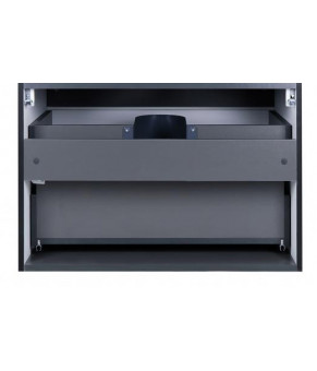 Комплект Qtap тумба подвесная Virgo 800х580х437 мм Black/White + раковина врезная Albatross New QT71V44069
