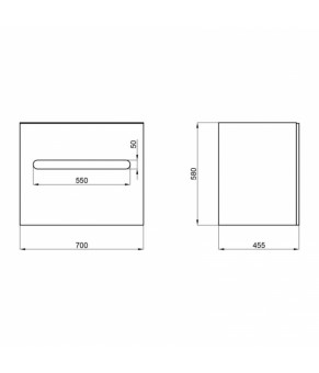 Комплект Qtap тумба подвесная Virgo 700х580х437 мм White/Whitish oak + раковина врезная Albatross E QT71V44076
