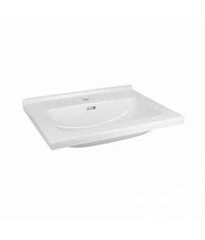 Комплект Qtap тумба подвесная Virgo 600х580х437 мм White/Whitish oak + раковина врезная Albatross 01 QT71V44071