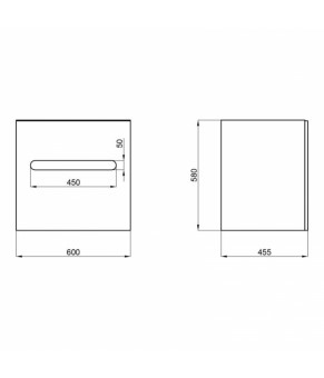 Комплект Qtap тумба подвесная Virgo 600х580х437 мм White/Whitish oak + раковина врезная Albatross 9H QT71V44072