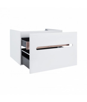 Комплект Qtap підвісна тумба Virgo 800х580х437 мм White/Whitish oak + раковина врізна Albatross 9H QT71V44081